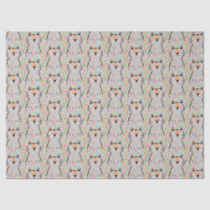 Krabbelkat Tissuepapier Grijs