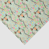 Krabbelkat Tissuepapier Groen (Detail)