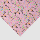 Krabbelkat Tissuepapier Roze (Detail)