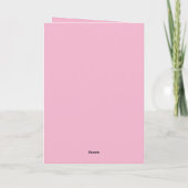 Krabbelkat Wenskaart Roze Kaart (Achterkant)