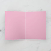 Krabbelkat Wenskaart Roze Kaart (Binnen)