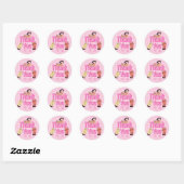Krabbelkatten Bedankt  Ronde Sticker (Vel)