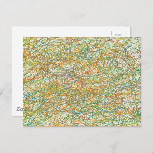 krabbelkunst briefkaart (Voorkant / Achterkant)