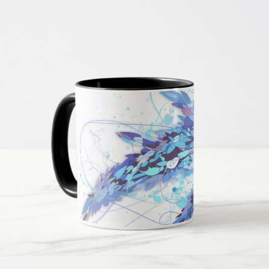 krabbelontwerp mok (Voorkant links)