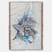 krabbelontwerp van een tijger deken (Voorkant Verticaal)