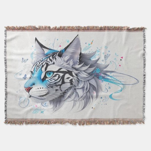 krabbelontwerp van een tijger deken (Voorkant)