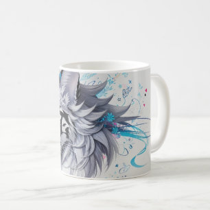 krabbelontwerp van een tijger koffiemok