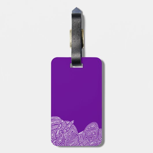 Krabbelprintgolven Bagagelabel (Achterkant verticaal)