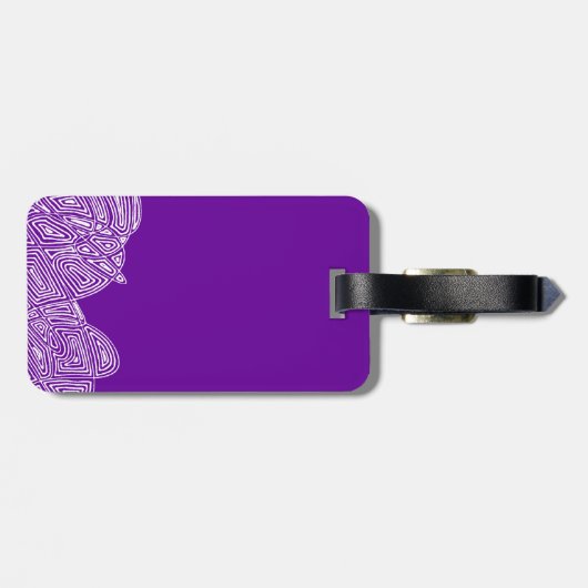 Krabbelprintgolven Bagagelabel (Achterkant horizontaal)