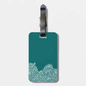 Krabbelprintgolven Bagagelabel (Achterkant verticaal)