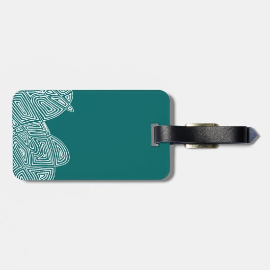 Krabbelprintgolven Bagagelabel (Achterkant horizontaal)
