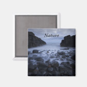 Krabbels en Rocks langs de Ocean Shoreline Magnet (Voorkant / Achterkant)