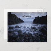 Krabbels en Rocks langs de Ocean Shoreline Postca Briefkaart (Voorkant / Achterkant)