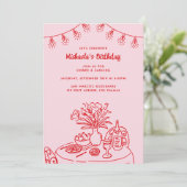 Krabbeltafel & Snoer Licht Volwassene Verjaardagsf Kaart (Staand voorkant)