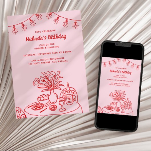 Krabbeltafel & Snoer Licht Volwassene Verjaardagsf Kaart