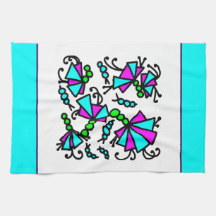 Krabbeltje Bloemen Theedoek