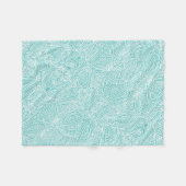 Krabbeltjes Teal Fleece Deken (Voorkant (Horizontaal))