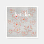 Krabben aangepaste papieren servetten (Voorkant)