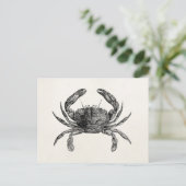  krabben Antiek krabben Persoonlijke Sjabloon Briefkaart (Staand voorkant)
