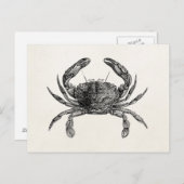  krabben Antiek krabben Persoonlijke Sjabloon Briefkaart (Voorkant / Achterkant)