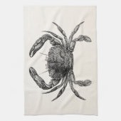  krabben Antiek krabben Persoonlijke Sjabloon Theedoek (Verticaal)