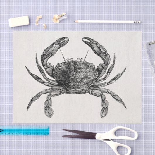  krabben Antiek krabben Persoonlijke Sjabloon Tissuepapier (Craft)