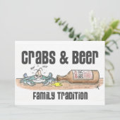 Krabben & Beer Family Tradition Kaart (Staand voorkant)