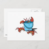 krabben briefkaart (Voorkant / Achterkant)