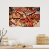 Krabben en de krant poster (Keuken)