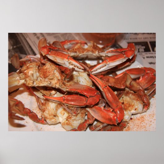 Krabben en de krant poster (Voorkant)