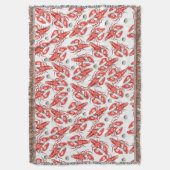 Krabben en kreeften. Zeevruchten. Deken (Voorkant Verticaal)