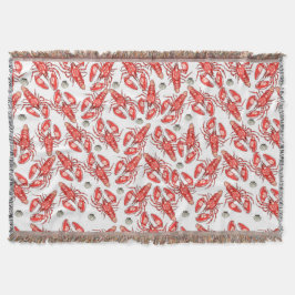 Krabben en kreeften. Zeevruchten. Deken