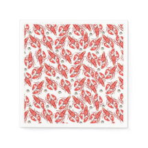 Krabben en kreeften. Zeevruchten. Papier