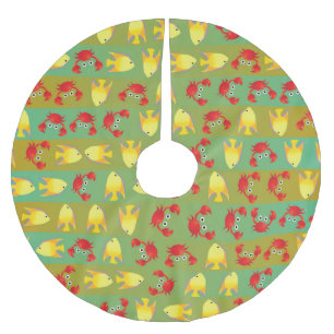 Krabben en vis kerstboom rok