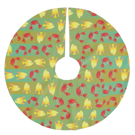 Krabben en vis kerstboom rok (Voorkant)