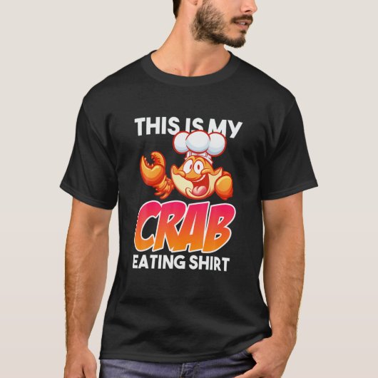 Krabben: Funny Feeling Crabby Seafood T-shirt (Voorkant)
