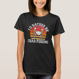 Krabben Ik ben liever krab Gevist retro krab Hun T-shirt