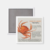 Krabben in een Bucket Mentality Magnet (Voorkant / Achterkant)