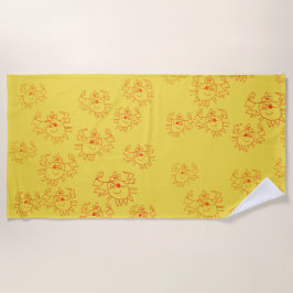 Krabben Kind Kunst Strandlaken