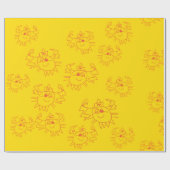 Krabben naïef Art Wrapping Papier (Vlak)