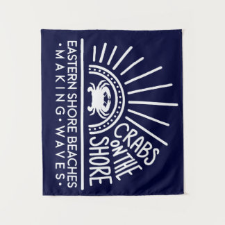 Krabben op de Oever Tapijt Achtergrond Wandkleed