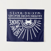 Krabben op de Oever Tapijt Achtergrond Wandkleed (Voorkant (horizontaal))