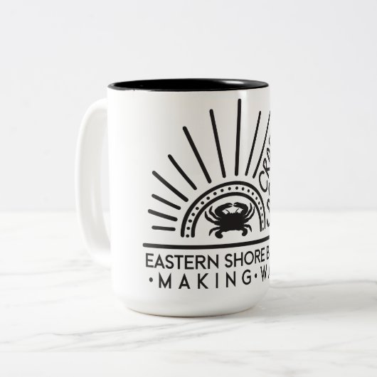 Krabben op de Shore Coffee Mok (Voorkant links)