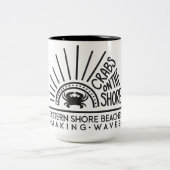 Krabben op de Shore Coffee Mok (Center)