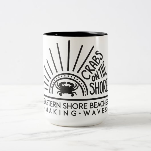 Krabben op de Shore Coffee Mok (Center)