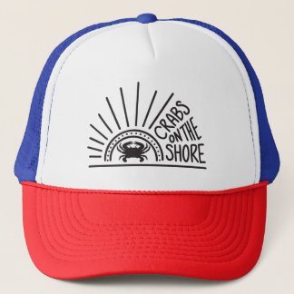 Krabben op de Shore Trucker Hat Pet