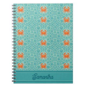 Krabben Ornamental Symphony Gepersonaliseerd Notitieboek