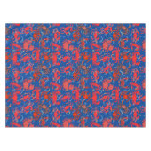 Krabben Patternx4 Blauw BG Tafelkleed (Voorkant (Horizontaal))