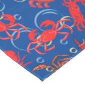 Krabben Patternx4 Blauw BG Tafelkleed (Gekanteld)