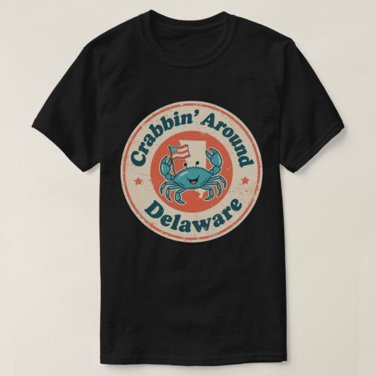  krabben rond Delaware Crab T-shirt (Design voorkant)